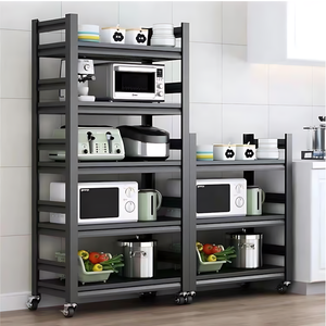 Estantes metálicos ajustables <span class=keywords><strong>de</strong></span> 3 niveles para almacenamiento <span class=keywords><strong>de</strong></span> alimentos Estantería <span class=keywords><strong>de</strong></span> 3 estantes sin pernos <span class=keywords><strong>de</strong></span> alta calidad para garaje y cocina <span class=keywords><strong>de</strong></span> <span class=keywords><strong>almacén</strong></span> - Product Image 5