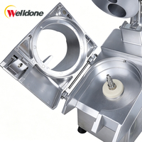 Máquina Cortadora de Vegetales y Repollo Comercial Welldone con Motor de 1000W de Alta Potencia