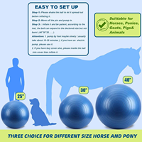 Balle d'exercice pour chevaux-Jouet d'entraînement gonflable en PVC, favorise le mouvement du cheval et le soulagement du stress, interaction multi-scènes