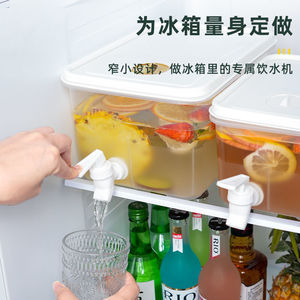 Jarra de agua fría de gran capacidad, rectangular, con grifo, para uso en el hogar, la oficina o fiestas. - Product Image 2