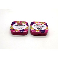 Prix direct usine – Bonbons à mâcher à la menthe en comprimés de 15g, emballage alimentaire hermétique anti-humidité avec couvercle à clapet, petite boîte en fer blanc