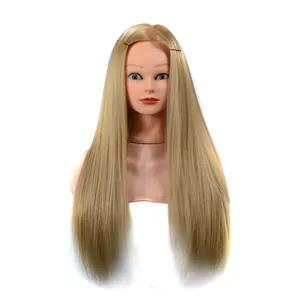 Голова манекена с реальными волосами для обучения парикмахеров Американский Африканский салон манекен косметология Кукольная голова