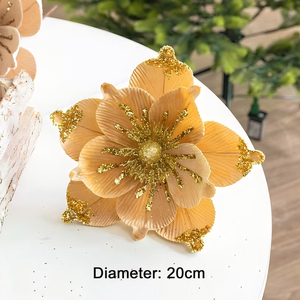 Ghirlanda Natalizia in Velluto Glitterato da 20cm, Design Moderno Fatto a Mano, Impermeabile, Ecologica, Alla Moda per Matrimoni e San Valentino - Product Image 2