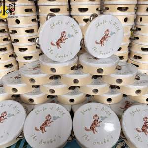 Tambourin en bois de 6 pouces pour fête KTV éducative, tambourin musical pour adultes, tambourin de mariage, tambourin personnalisé, tambour d'église - Product Image 3