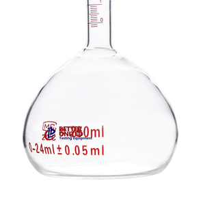 Laboratory Glass Pycnometer Le Chatelier Flask for <strong>Specific</strong> <strong>Gravity</strong> and Cement Measurements Manual 1-Year Warranty - Product Image 3
