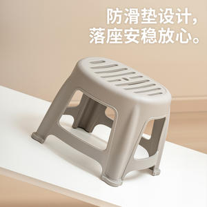 Tabouret en plastique Xitianlong 393x355x460mm empilable, mobilier de salon, design minimaliste - Product Image 3