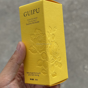 Boîte cadeau en carton de luxe personnalisée avec gaufrage, pelliculage mat et matériaux recyclés pour parfum, bougie, carte de visite et produits cosmétiques - Product Image 4