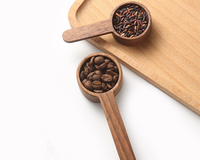 Cuillère doseuse en bois de charpentier ancien certifiée FDA LFGB pour café moulu, miel, thé en poudre, usage domestique et professionnel