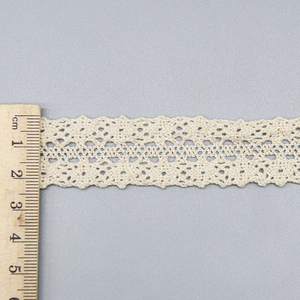 Bej streç pamuk tığ dantel Trim elbiseler DIY zanaat dikiş | Yumuşak elastik işlemeli kenar toplu toptan - Product Image 6