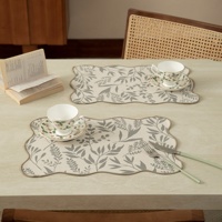 Napperon imprimé au charme champêtre et apaisant, résistant à la chaleur, à bords festonnés, pour mariage, fête, cuisine, décoration intérieure