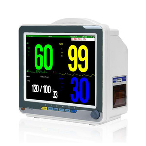 Moniteur patient multiparamètres 12,1 pouces de qualité supérieure pour la surveillance des signes vitaux, de la fréquence cardiaque et de la pression artérielle, appareil ECG portable - Product Image 3