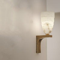 Applique Murale LED Moderne et Simple de Luxe Léger avec Abat-jour en Marbre Naturel Espagnol et Construction en Alliage pour Chambre, Couloir, Escalier