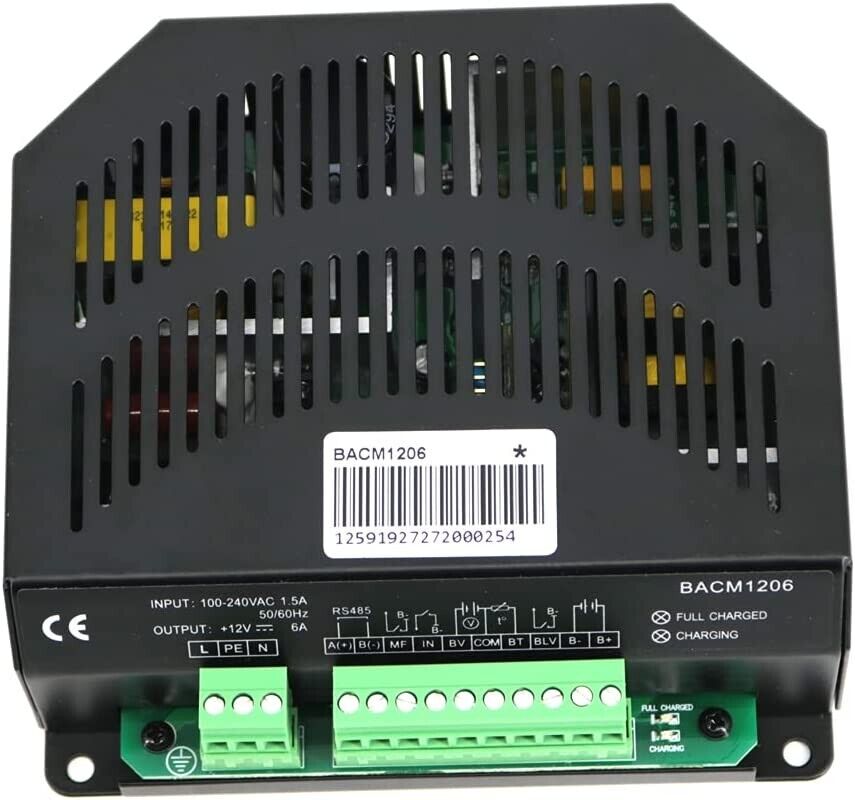 Battery Charger for Cummins Generators CH-2810A, CH2830, CH284A - 6A 12V  24V | Reliable Replacement for Heavy Duty Trucks