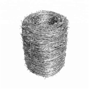 ม้วน<span class=keywords><strong>ลวดหนาม</strong></span>ชุบสังกะสีเส้นผ่านศูนย์กลาง50กก. 2มม. สำหรับป้องกัน - Product Image 1