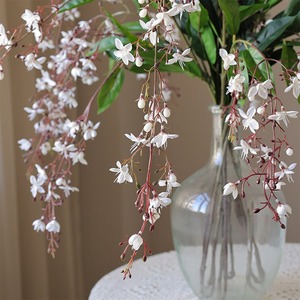 Nouveau <span class=keywords><strong>jasmin</strong></span> artificiel réaliste à 2 broches <span class=keywords><strong>faux</strong></span> <span class=keywords><strong>jasmin</strong></span> pleureur pour mariage noël maison arrangement de fleurs décoration - Product Image 2