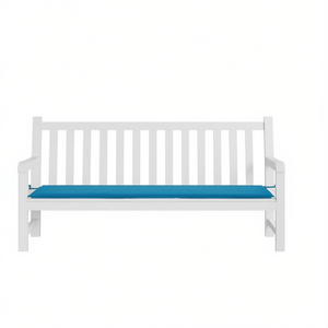 Cojín Rectangular para Banco de Jardín de Tela Oxford Azul, Almohada para Exteriores, Extraíble, Lavable, para Uso en Todas las Estaciones - Product Image 1