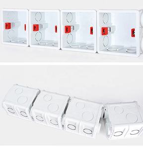 لوازم المعدات الكهربائية ذات نوعية جيدة صندوق خروج المغلوب 3*3 Pvc مفتاح مقبس MK صندوق تركيب كابل صندوق زرع - Product Image 3