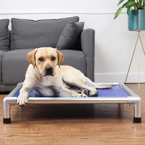 2022 가장 인기있는 럭셔리 알루미늄 프레임 애완 동물 집 침대 작은 애완 동물 침대 개 침대