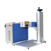 Mesin Penanda Laser Serat Kecil Portabel 50 Watt Max Raycus JPT Cnc Ukiran untuk Logam Baja Antikarat