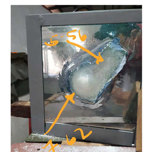 Vetro Antiproiettile YIDA Livello 8 45mm 5 Colpi 7.62mm in Policarbonato Certificato CE per Decorazione Pareti e Tende in Banche e Negozi - Product Image 4