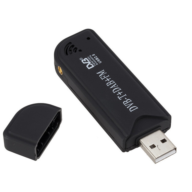 USB 2.0 Digital DVB-T+SDR Dongle T2/C/FM/ISDB-T Converter