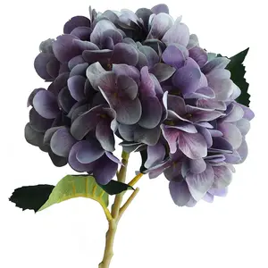 51cm Offre Spéciale impression 3D fleur d'hortensia bleue artificielle pour la décoration de la maison