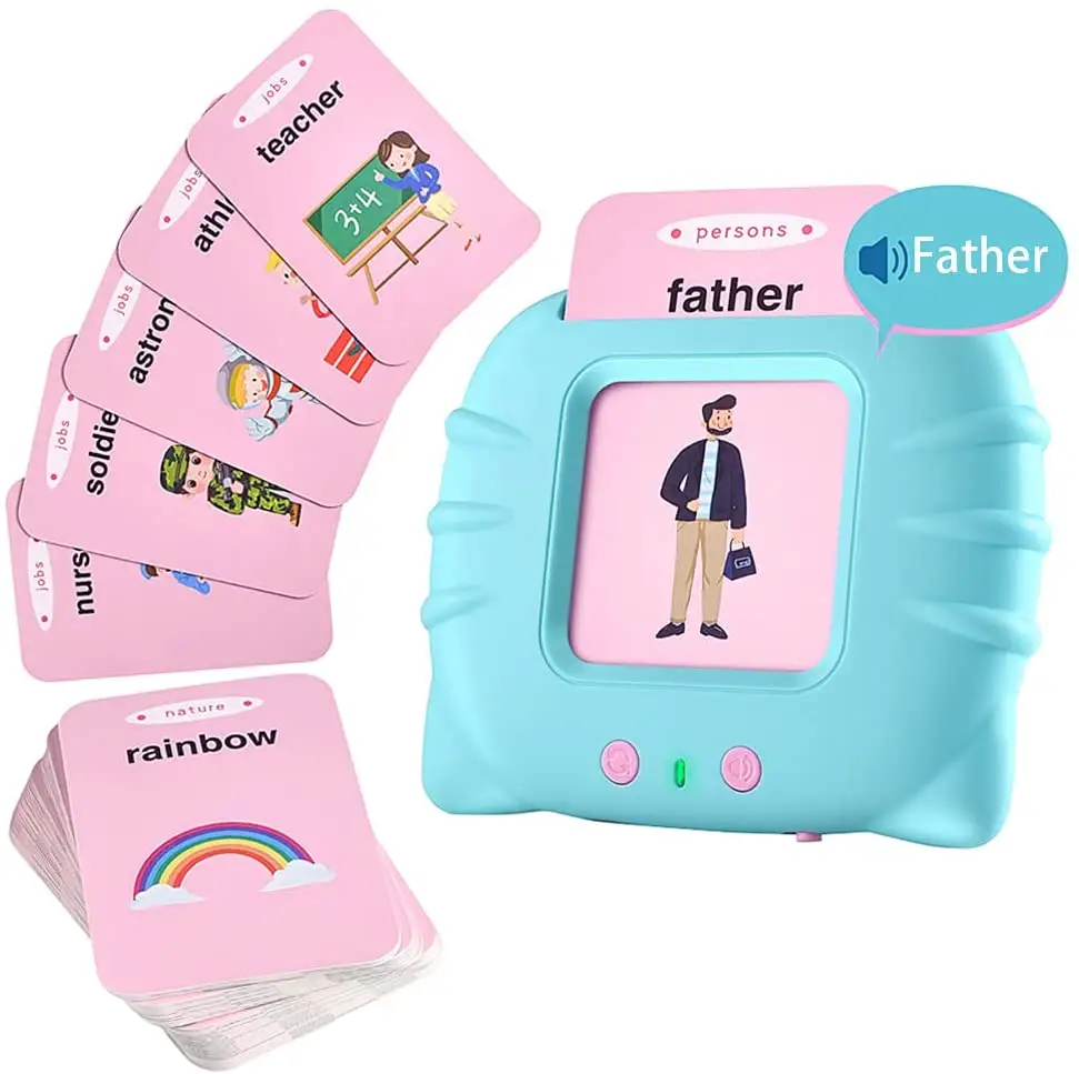 증기 장난감 교육 Babytalking 플래시 112 카드 기계 어린이 영어 아랍어 학습 기계 전자 독자 유아 장난감