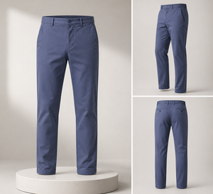 Pantalones Chinos de Algodón Clásicos, Estilo Nuevo, Personalizados, Casuales, Elásticos y Ajustados para Hombre - Product Image 4