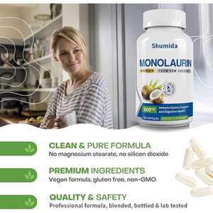Private Label Immunsystem Unterstützung Kokosnuss Pillen Verdauungs gesundheit Monolaurin Kapseln - Product Image 3