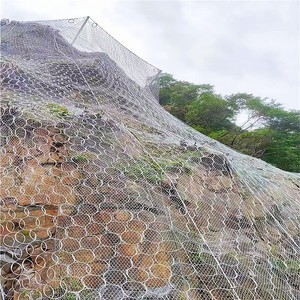 Treillis métallique tissé en câble d'acier galvanisé pour la protection contre les chutes de roche sur les routes de montagne - Treillis métallique Bochang - Product Image 2