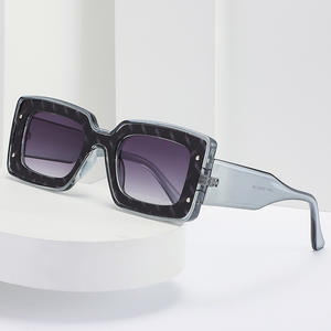 Lunettes de soleil carrées pour femmes LH011, verres PC UV400, style Instagram, tendance, protection solaire extérieure - Product Image 1