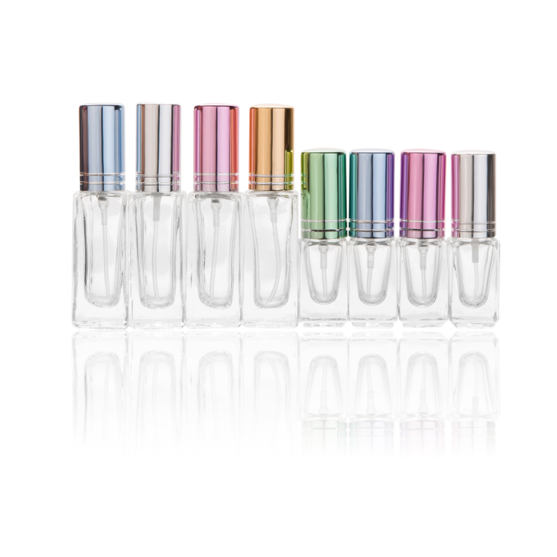 High Quality 3ml 6ml 9ml In Stock Clear Frosted Portable Spray Automizer Mini Perfume Bottle Set Glass Perfume Bottle