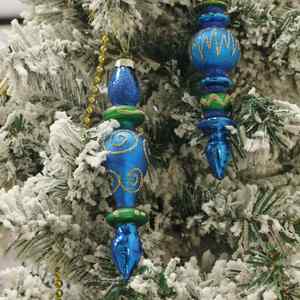 Décoration de Noël artisanale en verre, vente chaude d'usine, ornements de Noël suspendus faits à la main, couleurs personnalisables - Product Image 4