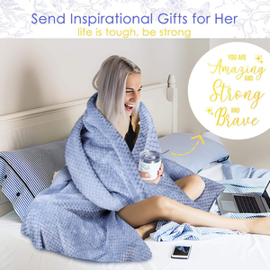 <b>Socks</b> <b>Hot</b> Sale Women Gift Set Bath Spa Gift Set for Women Blanket Stainless Steel Cup - Product Image 5
