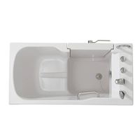 Baignoire autoportante moderne en acrylique sans obstacle, baignoire à immersion, baignoire à bulles d'air, massage à remous, baignoire indépendante pour la maison, baignoire à entrée facile