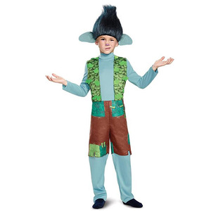 Disfraz infantil de <span class=keywords><strong>Trolls</strong></span>, disfraz de Poppy y <span class=keywords><strong>Branch</strong></span> para fiesta de Halloween, juego de rol, talla única para todos - Product Image 3