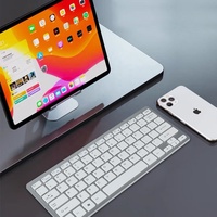 Penjualan Laris Keyboard Ergonomik Komputer Mini Nirkabel 2.4G Kunci Datar Desktop
