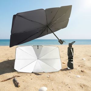 Parasol de voiture pliable personnalisé inversé, mini, de poche, intelligent, en forme de bouteille de vin, portable, avec parapluie promotionnel personnalisé - Product Image 2