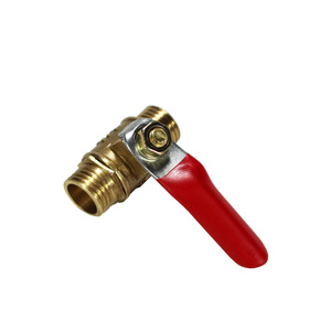 Válvula de bola de latón con doble rosca interna de 1/2 pulgada de paso completo para sistemas neumáticos - Product Image 1