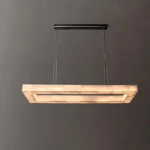 Lustre moderne en marbre chinois, entièrement à LED, <span class=keywords><strong>pour</strong></span> salle à manger, hôtel, chambre, îlot de cuisine - Product Image 3