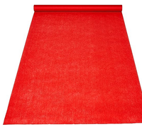 Roter Teppich für Eröffnungszeremonien, Nadelfilz-Polyester-Teppichrolle für Veranstaltungen und Hochzeiten