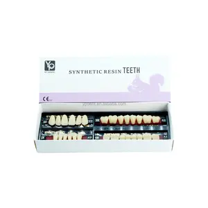 Giá tốt đầy đủ nhựa hàm răng giả Acrylic răng nhân tạo Composite trước sau răng