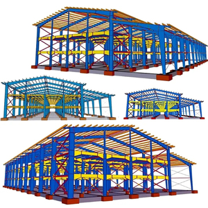 โกดังสำเร็จรูปราคาประหยัดปี <span class=keywords><strong>2023</strong></span> โครงสร้างเหล็ก โรงงานก่อสร้างเร็ว อาคารโรงงานสำเร็จรูปเหล็ก - Product Image 1