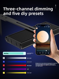Lámpara LED Rectangular de Espectro Completo para Acuarios Marinos, Control por Aplicación, para Peceras Pequeñas de Agua Salada, Control de Algas y Peces - Product Image 5