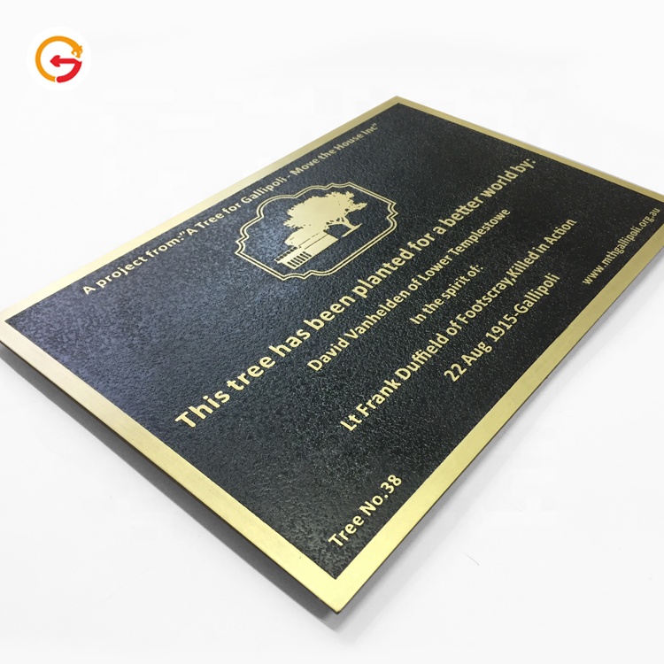 JAGUARSIGN от производителя, сделанные на заказ латунные облегчающие памятные таблички для посадки деревьев, садовые таблички для улицы