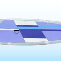 Planche de SUP gonflable extra longue 366x86x15cm pour le touring et la course, adaptée à tous les niveaux, en PVC de qualité militaire Drop Stitch, avec 3 ailerons