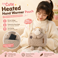 Pochette chauffante électrique pour les mains avec sangle réglable, 5 niveaux de chauffe, alimentée par batterie externe USB 5V, pour femmes et enfants