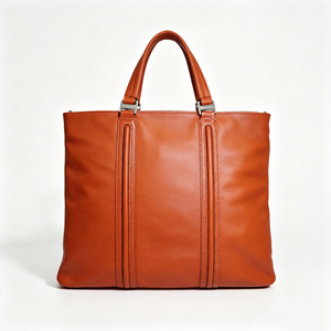 Bolso Tote Extra Grande con Asas Dobles y Detalles Metálicos Plateados para el Trabajo y Uso Diario - Product Image 5