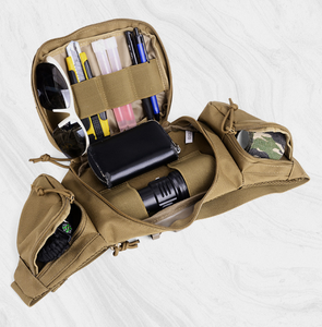 Sac de poitrine tactique multifonctionnel pour hommes Petit sac de taille de rangement de matériel de pêche portable pour l'escalade de randonnée en plein air. - Product Image 3