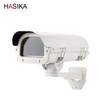 Carcasa impermeable de aleación de aluminio para exteriores IP67, carcasa de CCTV de 12 pulgadas a precio de fabricante para cámara con soporte